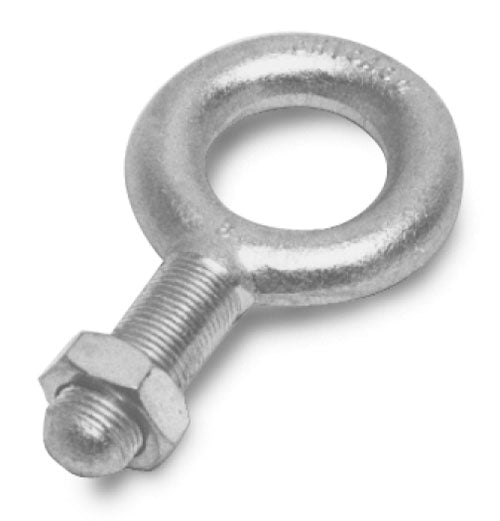 Rice Lake 17704, Eye Bolt, 1/4-20NCx1 Shank 500 lb Steel Zinc Plated Jam Nut INCL