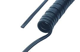 DCI 231C 2 Hole, Syringe Tubing, Asepsis Coiled Black