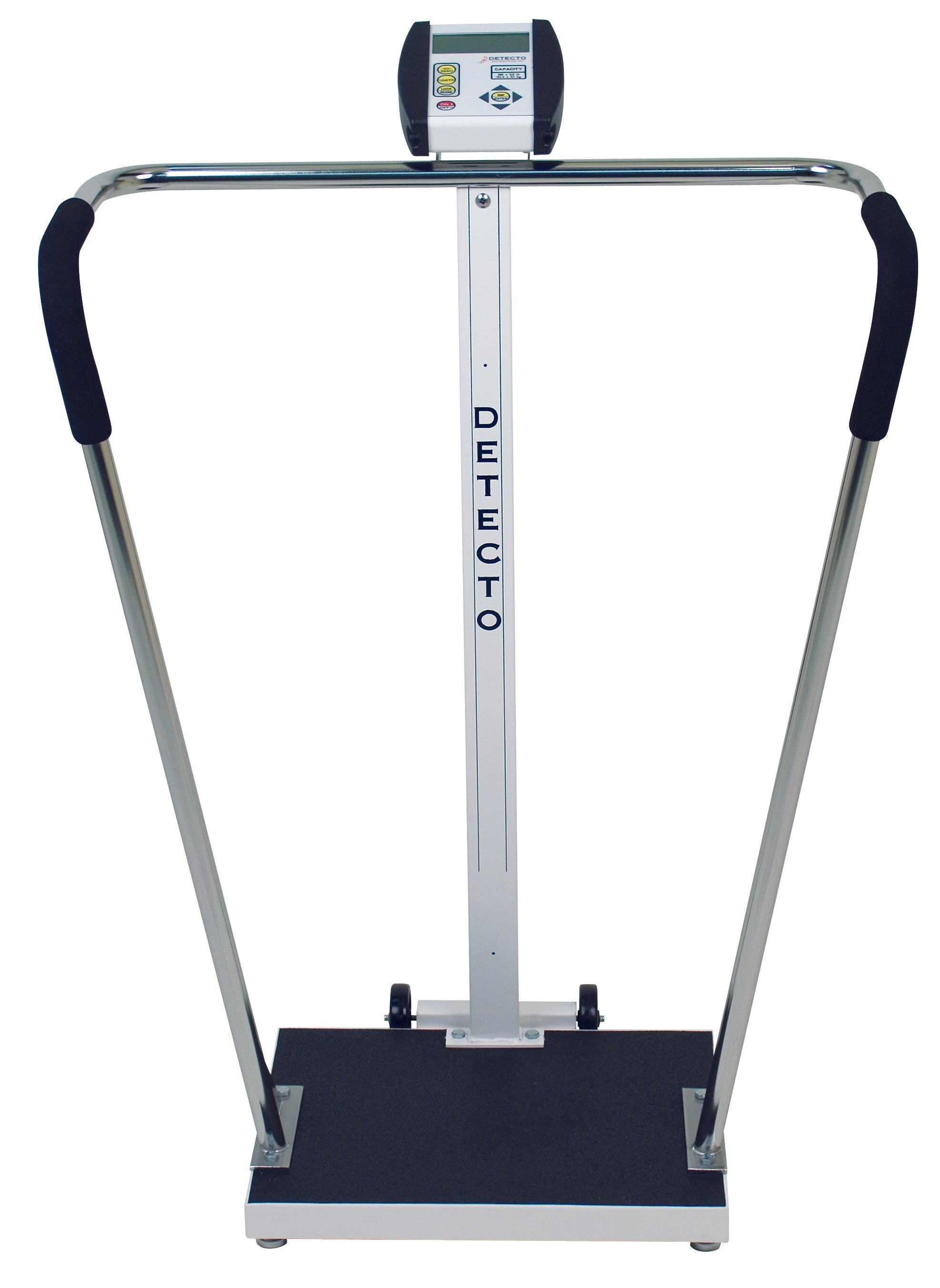 Detecto 6855-AC Bariatric Scale, Digital, 600 lb x .2 lb / 270 kg x .1 kg, 18" x 14" Platform, AC Adapter