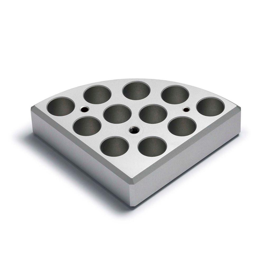 Velp Scientifica A00000329 Heating Magnetic Stirrers Multi Aluminum Block, 11 Positions, Ã˜15 x h 20 mm