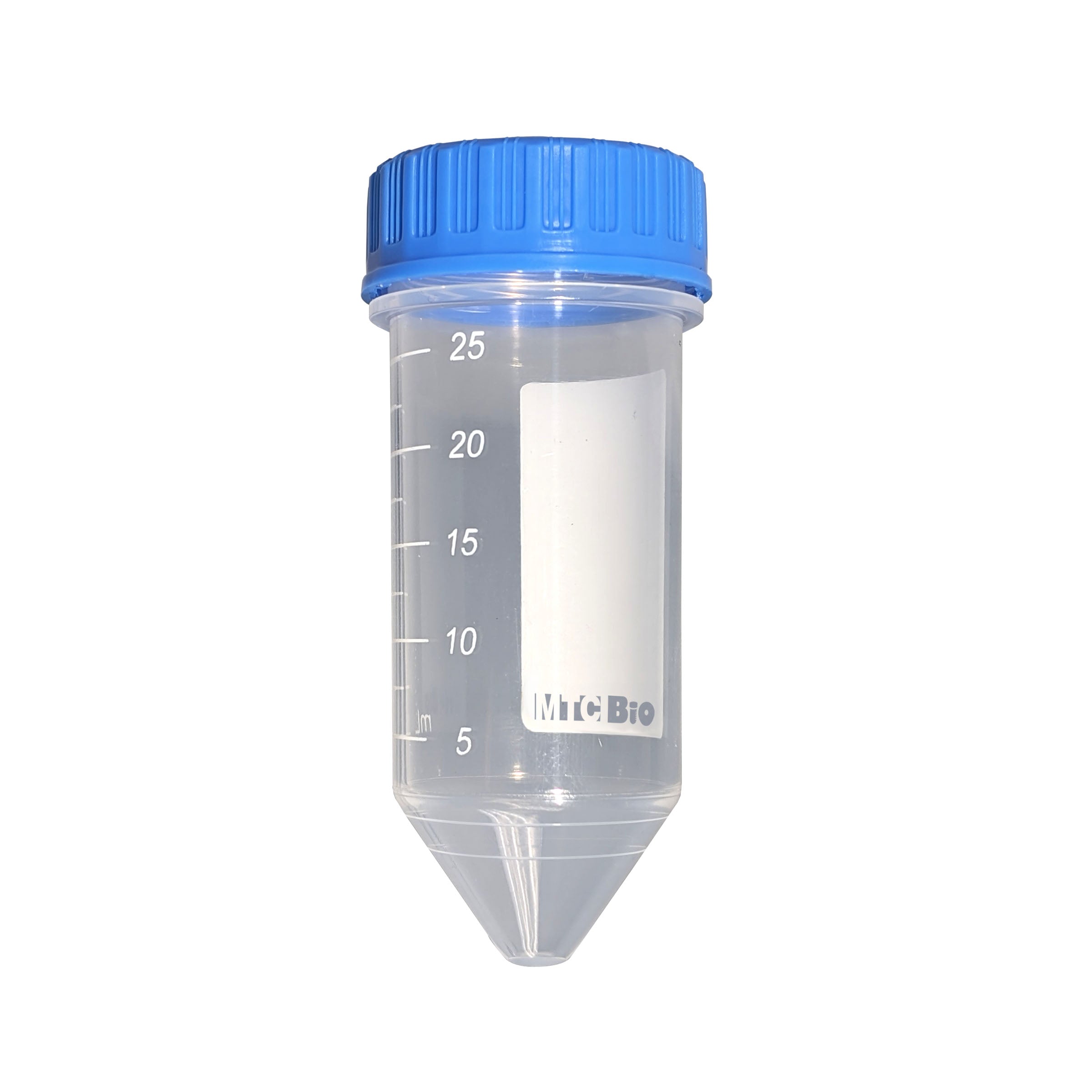 MTC Bio C2625-R, 25ml PP (27x77mm), with Screw Cap, Sterile, 8 Foam Racks of 25 Tubes, 200/pack