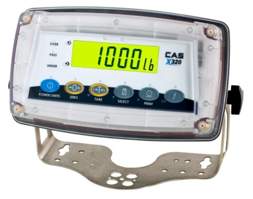 CAS CAS-X320B, X320 Washdown Indicator with 2 Year Warranty