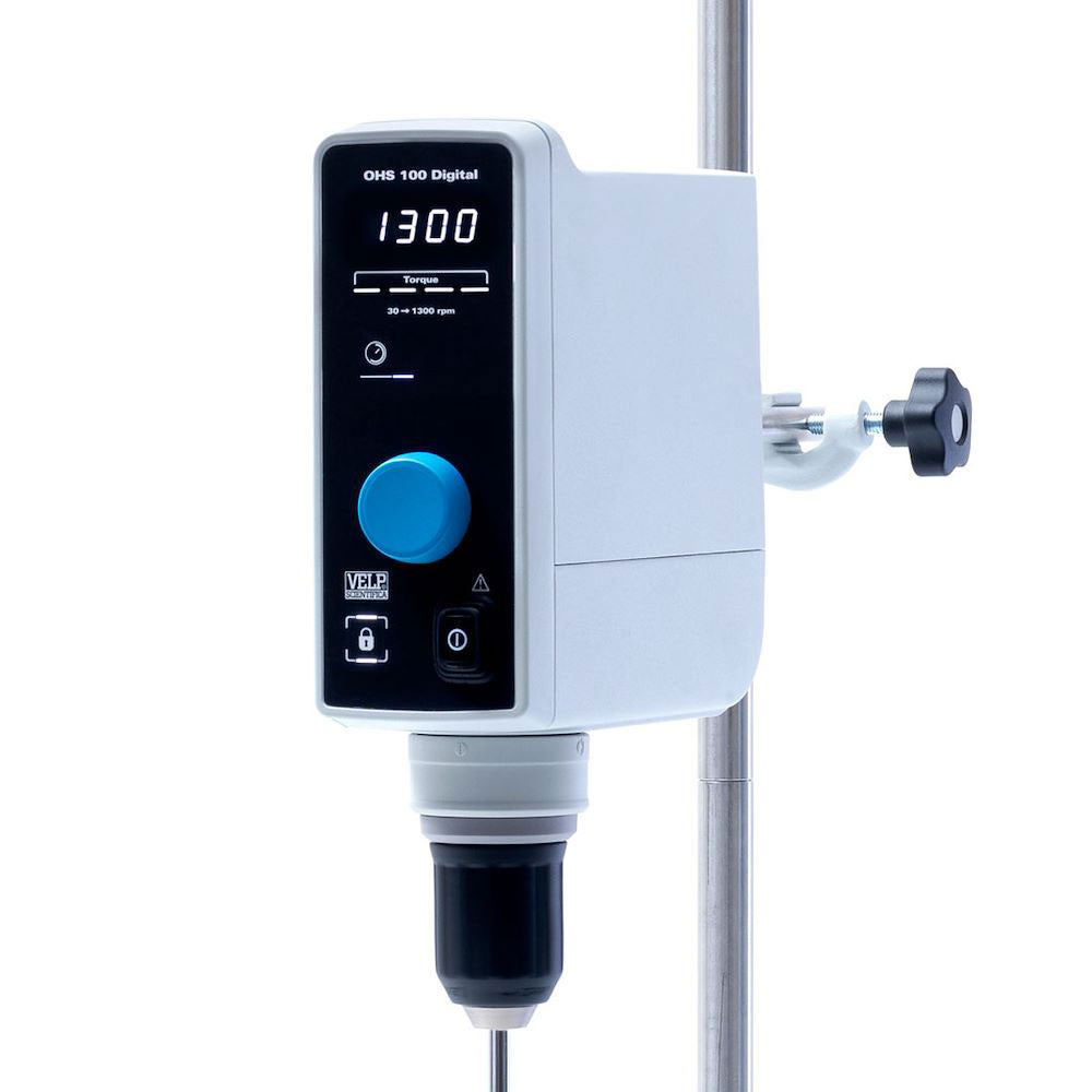 Velp Scientifica F20110491 OHS 100 Digital Overhead Stirrer with 100 Ncm Torque, 115V/60Hz with 3 years warranty