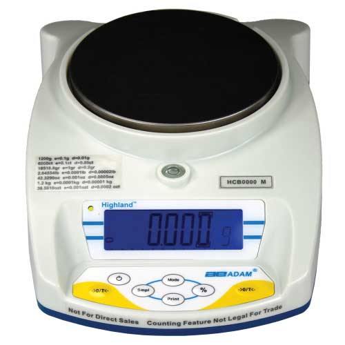 Adam Equipment HCB 103aM 100g, d=0.001g e=0.01g, Highland Approved Portable Precision Balance - 24 Month Warranty