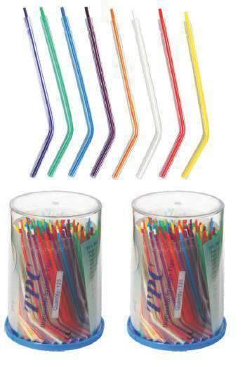 TPC Dental P7725 (108) Disposable Rainbow 3-Way Syringe Tips (Rainbow Interior) - 3 Cases