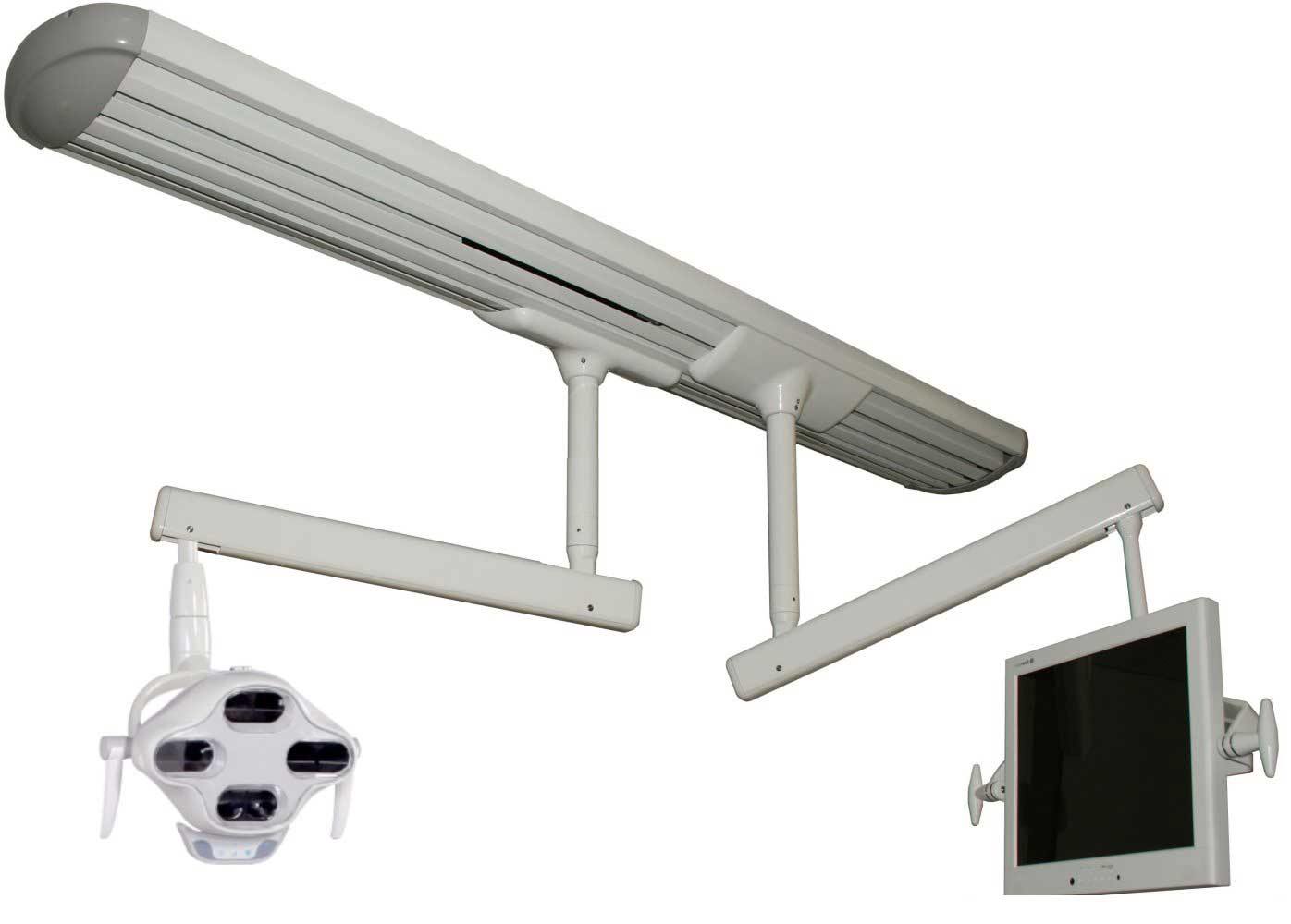 Flight Dental System TL-1006I IRIS LED Dual Mount Track Light (Light and Monitor Mount)