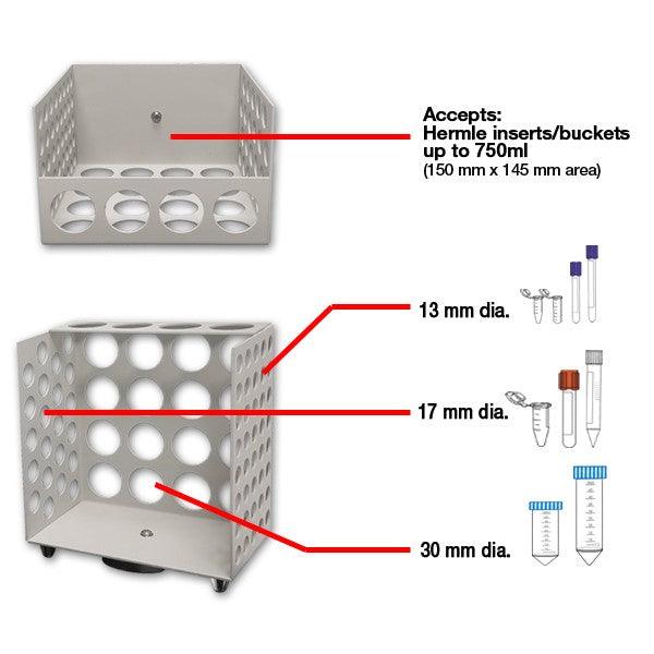 Benchmark Z326-BKR BucketBuddy Magnetic Basket and Tube Rack for Laboratory Centrifuges, Each